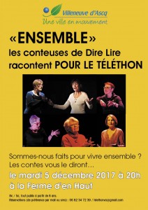 2017 Affiche Téléthon Dire Lire VA